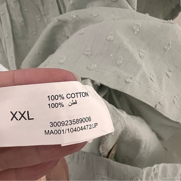 Boho Embroidered Flowy Tunic Top Size XXL Embellish 100% Cotton Blouse UTSA - Picture 9 of 14